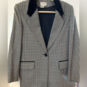 Talbots Wool Blazer with velvet collar